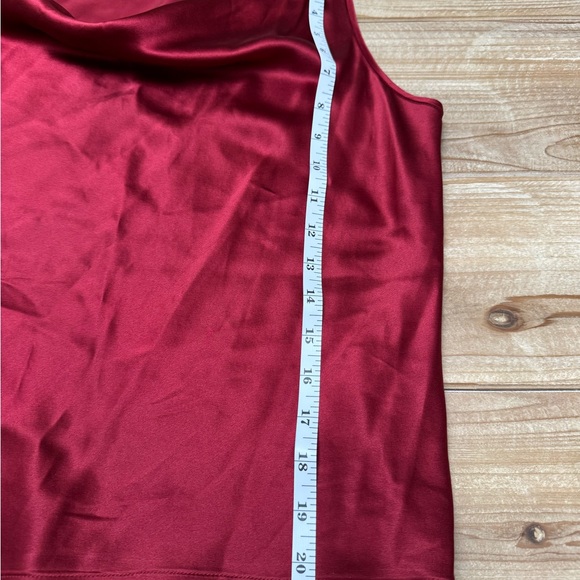 Lafayette 148 New York Red Silk 2pc Set Red Cropped Jacket and Shell | Petite 6 - Picture 6 of 8